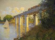 Claude Monet The Railway Bridge at Argenteuil oil painting on canvas